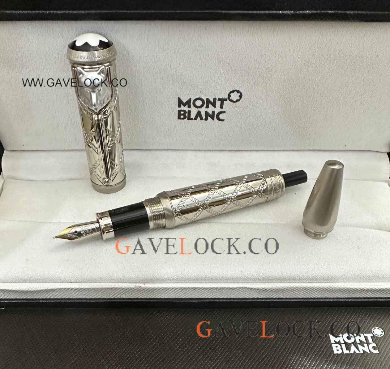 Montblanc Writer's Edition Rudyard Kipling Fountain Pen Silver Steel